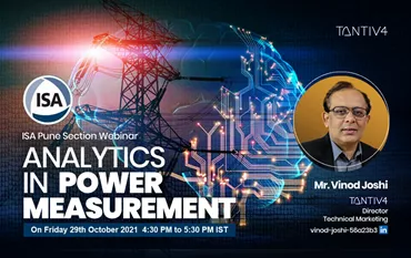 Upcoming Webinar - Analytics in Power Measurement on 29th Oct 2021