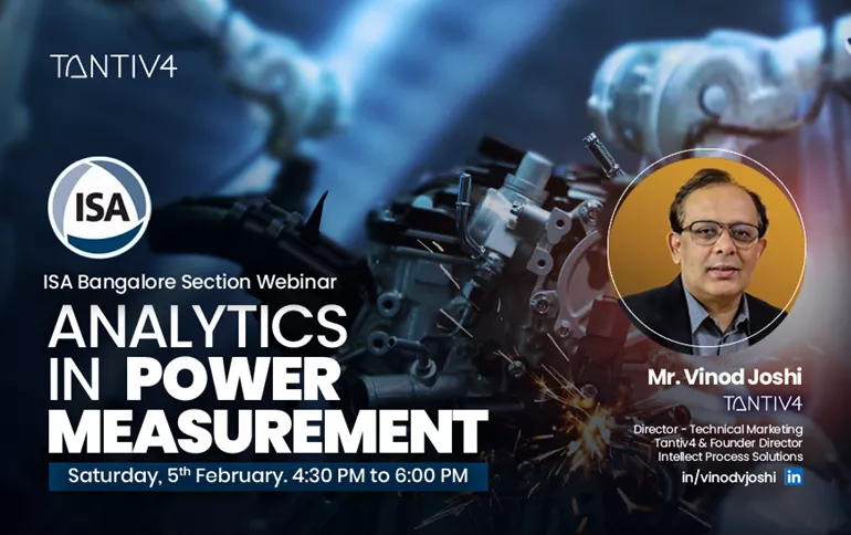 Webinar ISA Bangalore Section - Analytics in Power Measurement on 5th Feb, 2022